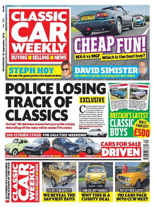 Title details for Classic Car Weekly by H BAUER PUBLISHING LIMITED - Available